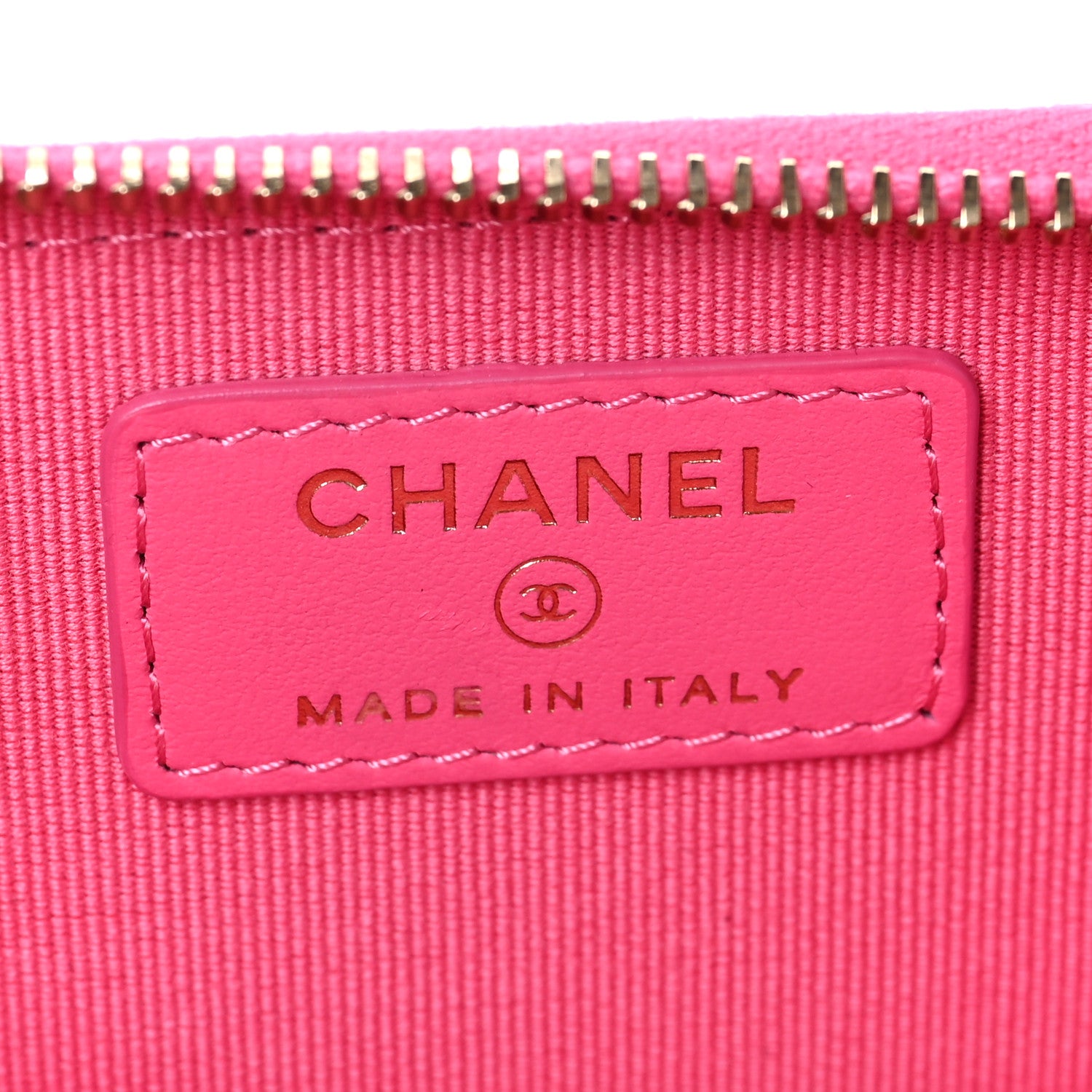 Chanel Caviar Quilted Zipped Key Holder Case Pink 6 of 6