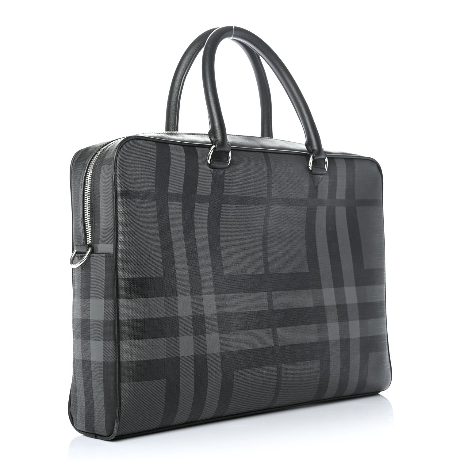 Burberry London Check Large Briefcase Black 2 of 12