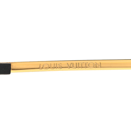 Louis Vuitton Metal Monogram Grease Sunglasses Z1172E Gold 5 of 6