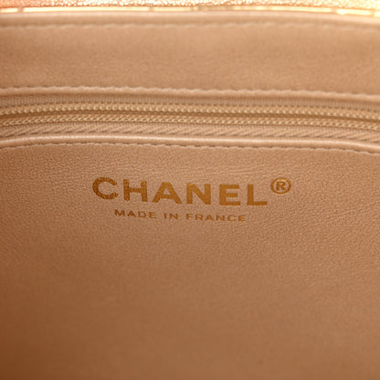 Chanel Mirror Calfskin Metallic Calfskin Quilted Nano Kelly Shopper Gold 6 of 10