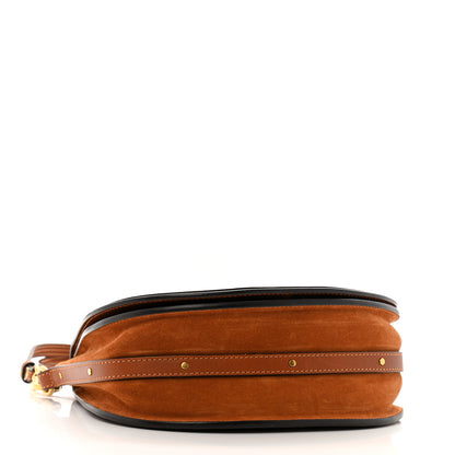 Chloe Calfskin Suede Medium Nile Bracelet Bag Caramel 4 of 15