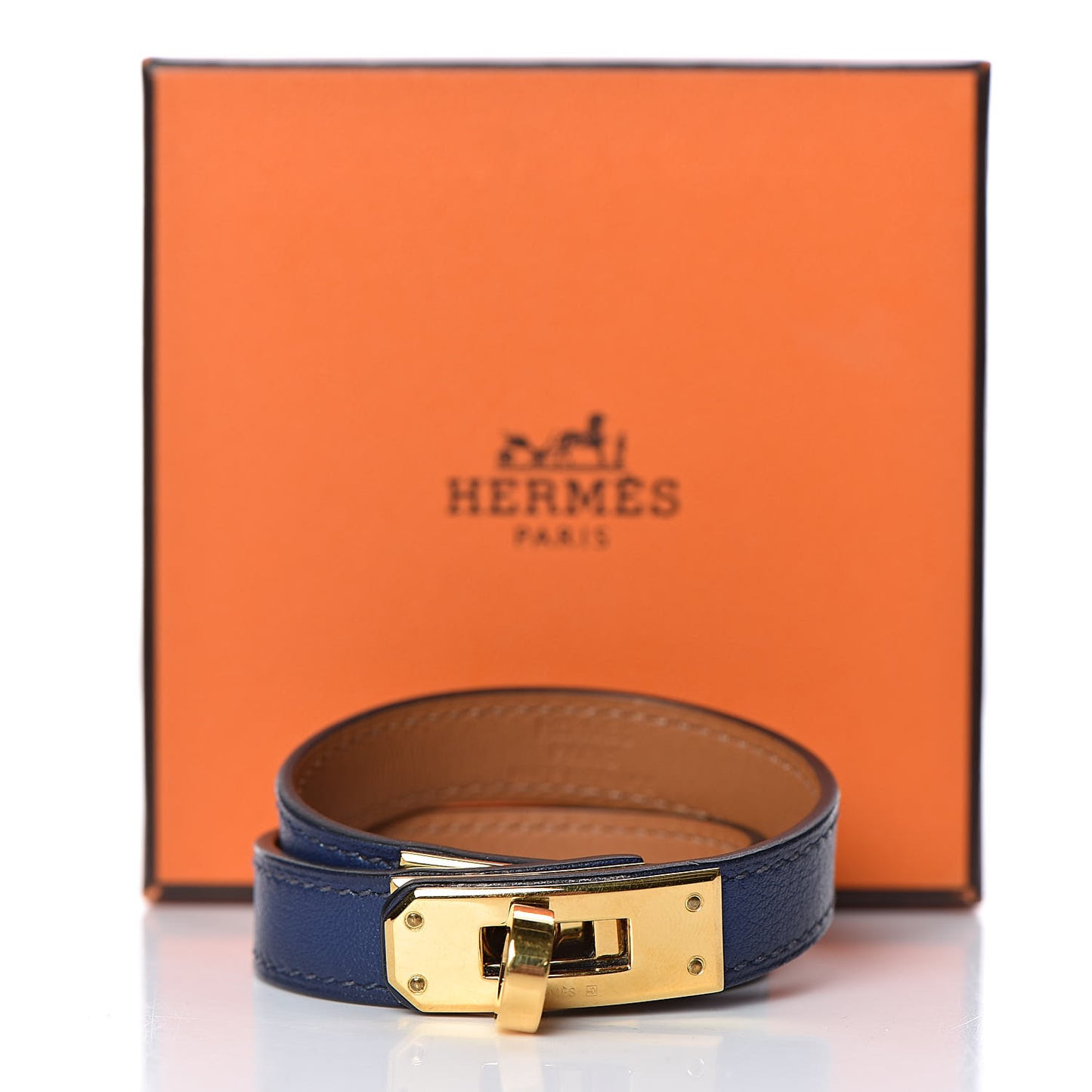 Swift Kelly Double Tour Bracelet XS Bleu Saphir