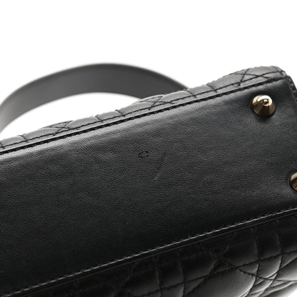 Christian Dior Lambskin Cannage Small My ABCDior Lady Dior Black 10 of 10