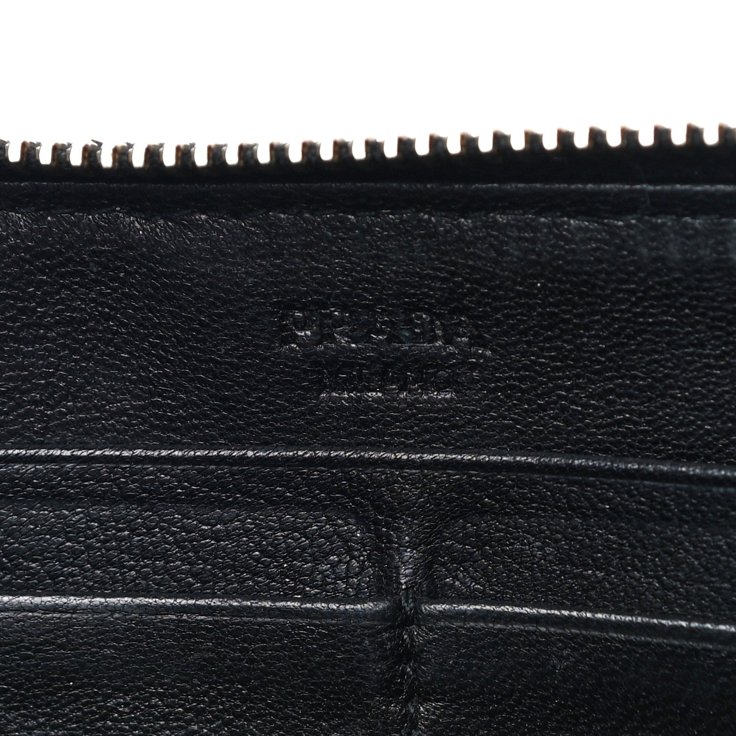 Prada Nappa Gaufre Zip Around Wallet Black 6 of 23