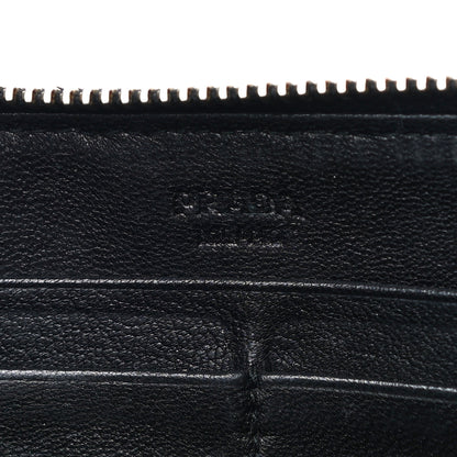 Prada Nappa Gaufre Zip Around Wallet Black 6 of 23
