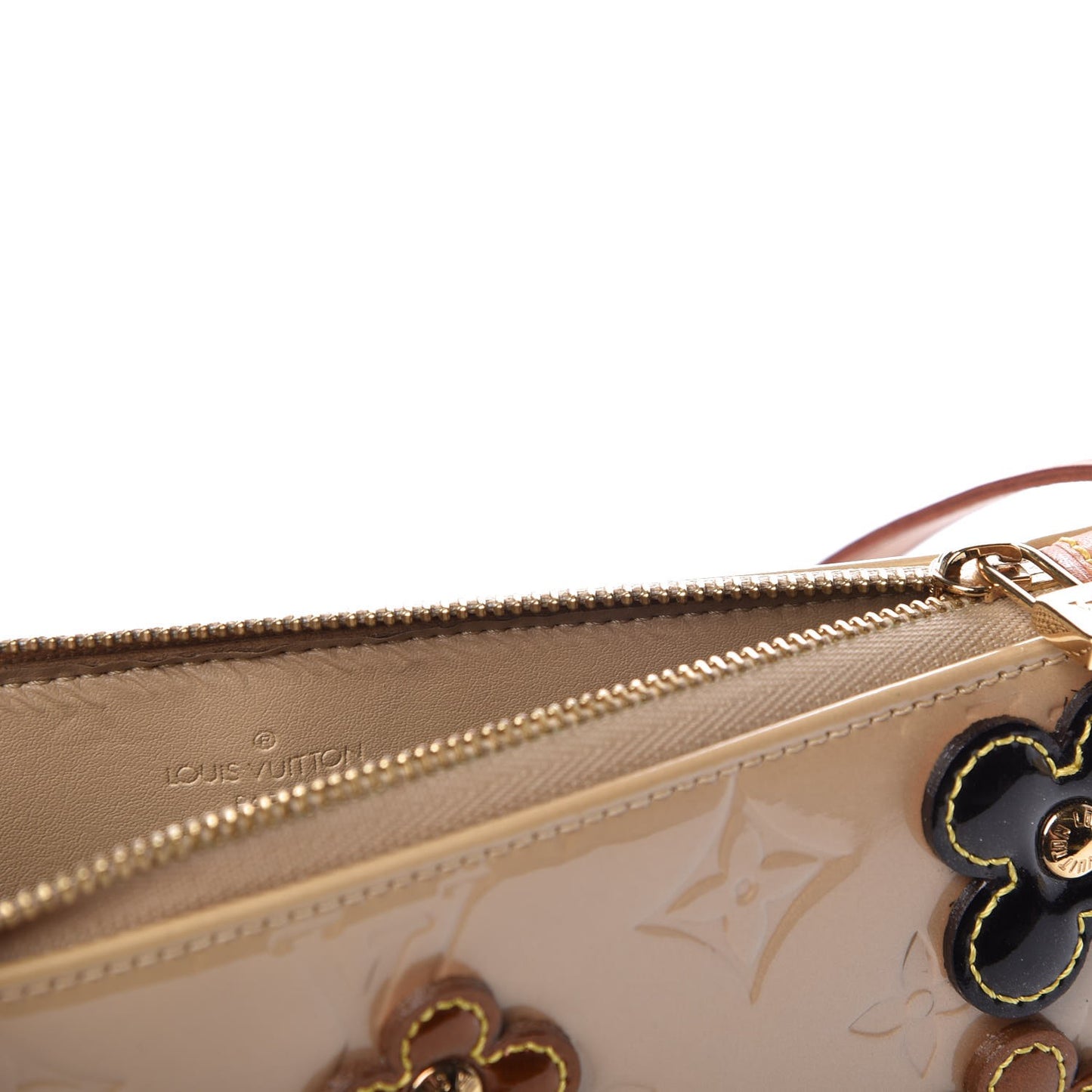 Vernis Lexington Fleurs Pochette Beige