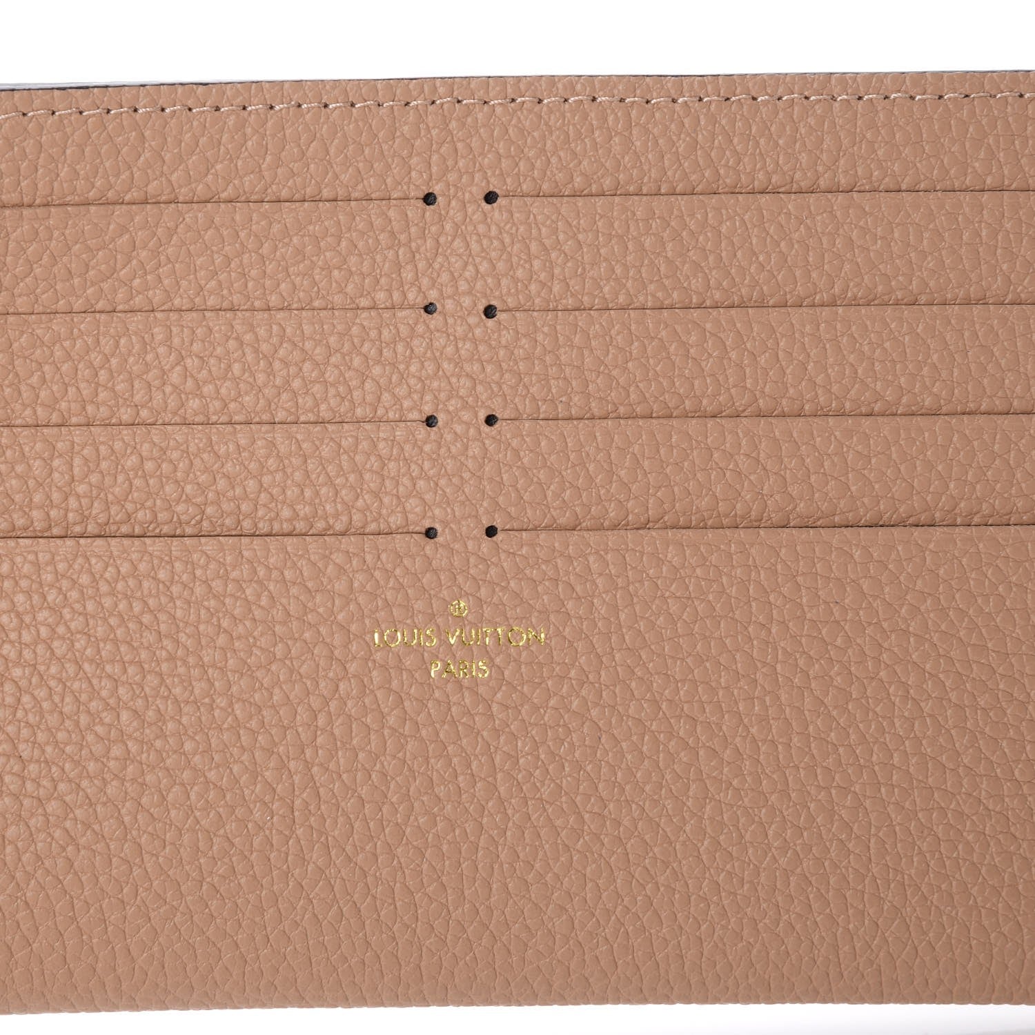 Louis Vuitton Calfskin Felicie Card Holder Insert Papyrus 6 of 6
