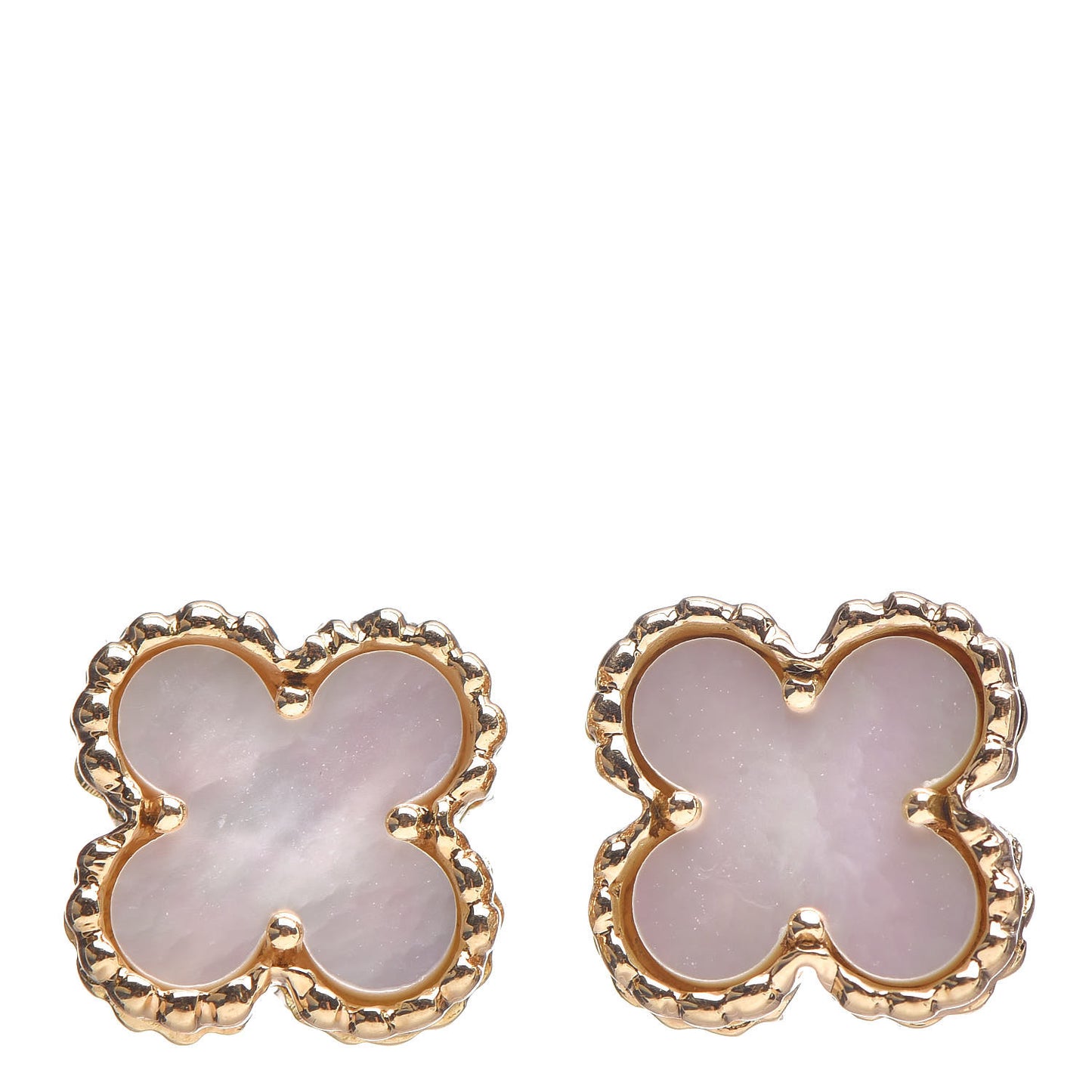 18K Yellow Gold Mother of Pearl Sweet Alhambra Earrings