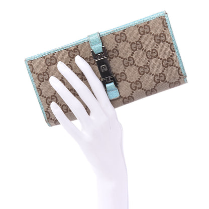 Gucci Monogram Calfskin Blake Continental Wallet Turquoise 2 of 12