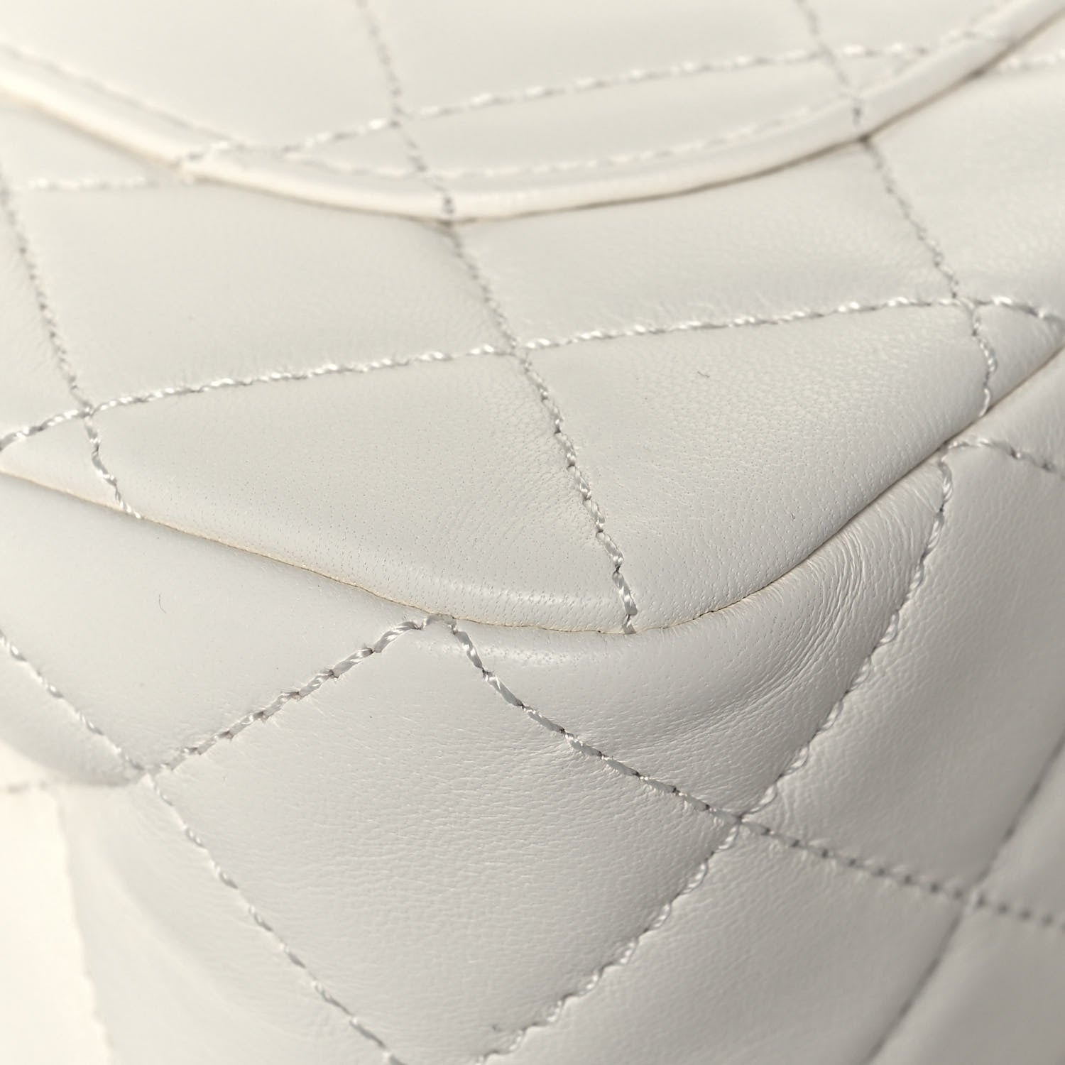 Chanel Lambskin Quilted Mini Rectangular Pearl Crush Flap White 11 of 13