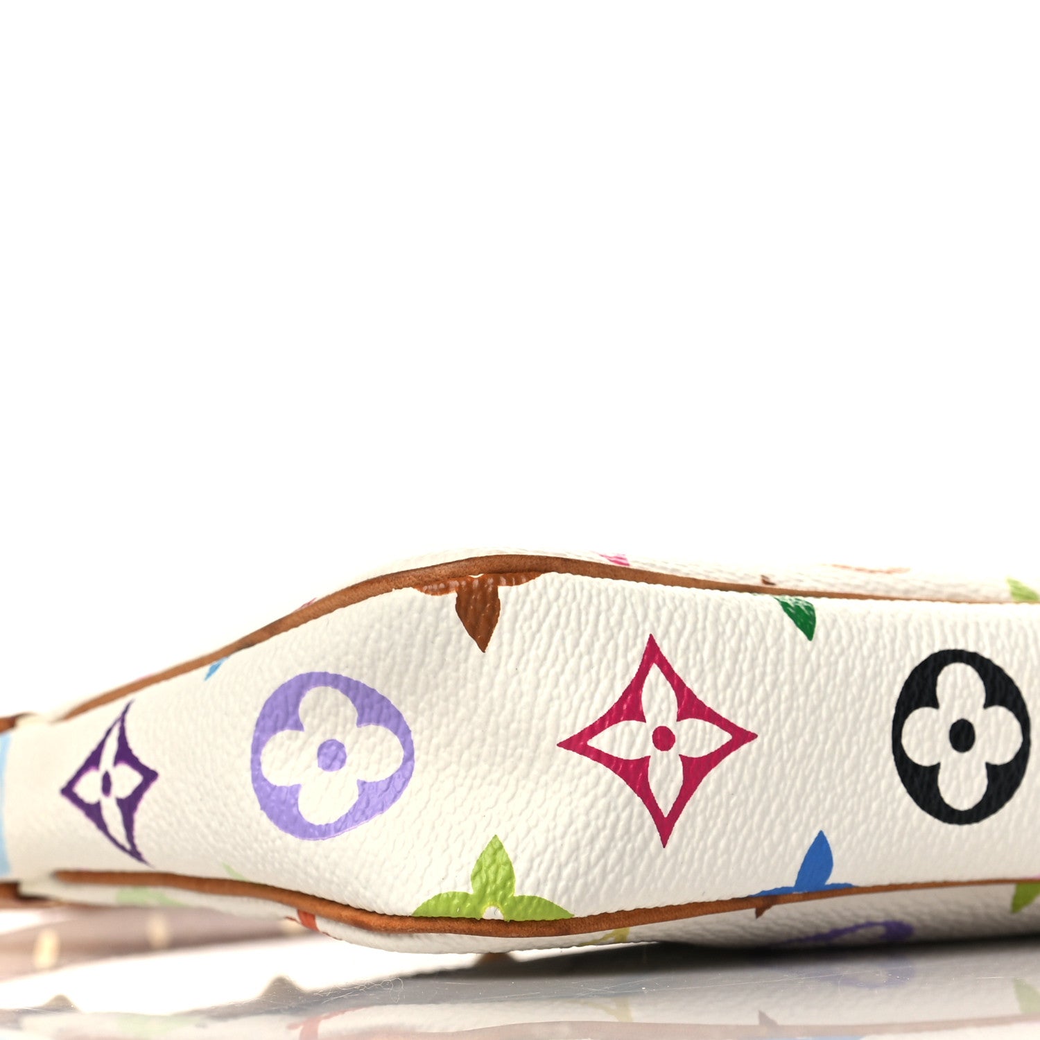 Louis Vuitton Monogram Multicolor Pochette Accessories White 7 of 8