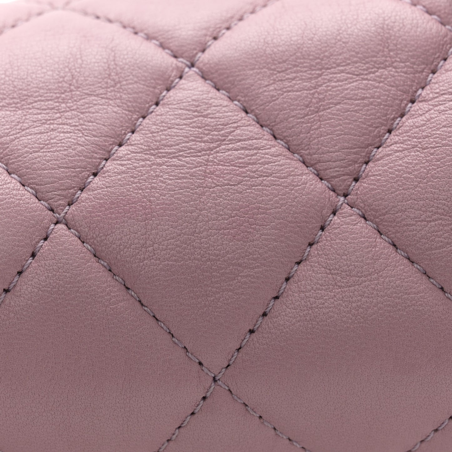 Lambskin Quilted Bi-Color Medium Single Flap Light Purple