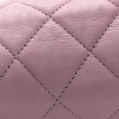 Chanel Lambskin Quilted Bi-Color Medium Single Flap Light Purple 11 of 13