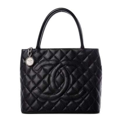 Chanel Caviar Quilted Medallion Tote Black 1 of 8