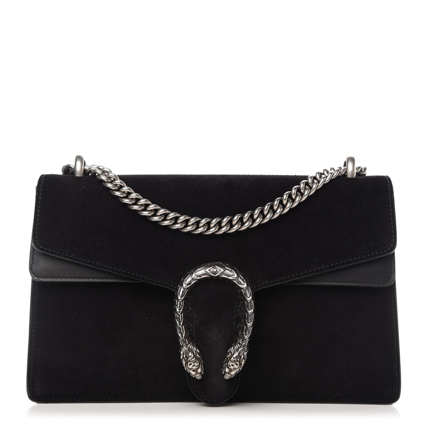Suede Small Dionysus Shoulder Bag Black