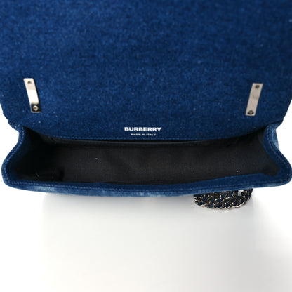 Burberry Denim Quilted Small Lola Bag Blue 5 of 11
