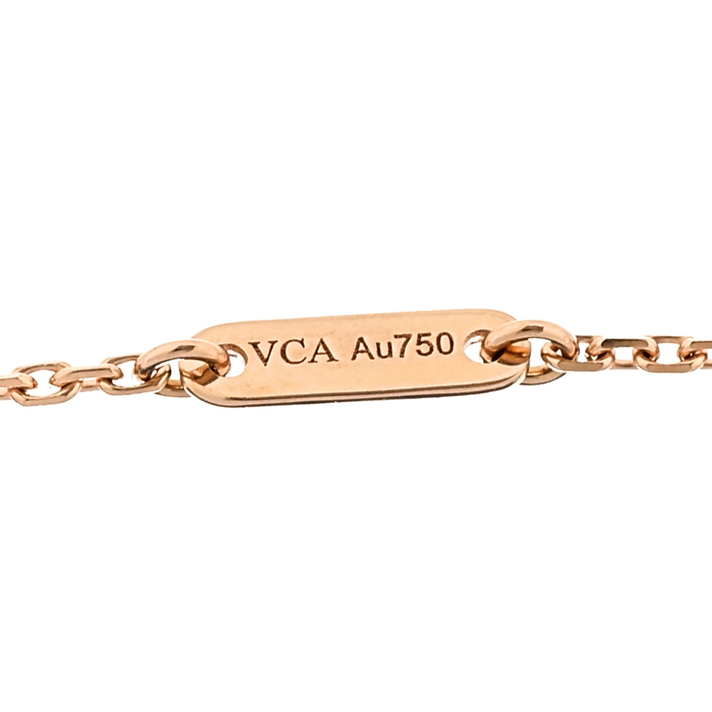 18K Rose Gold Carnelian Sweet Alhambra Pendant Necklace