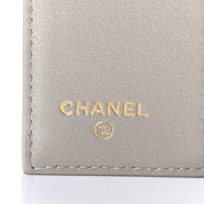 Chanel Metallic Aged Calfskin Quilted Reissue Compact Wallet Gold 6 of 7