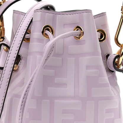 Fendi Vitello Termosport F is Fendi FF 1974 Embossed Mini Mon Tresor Bucket Bag Anemone 8 of 10