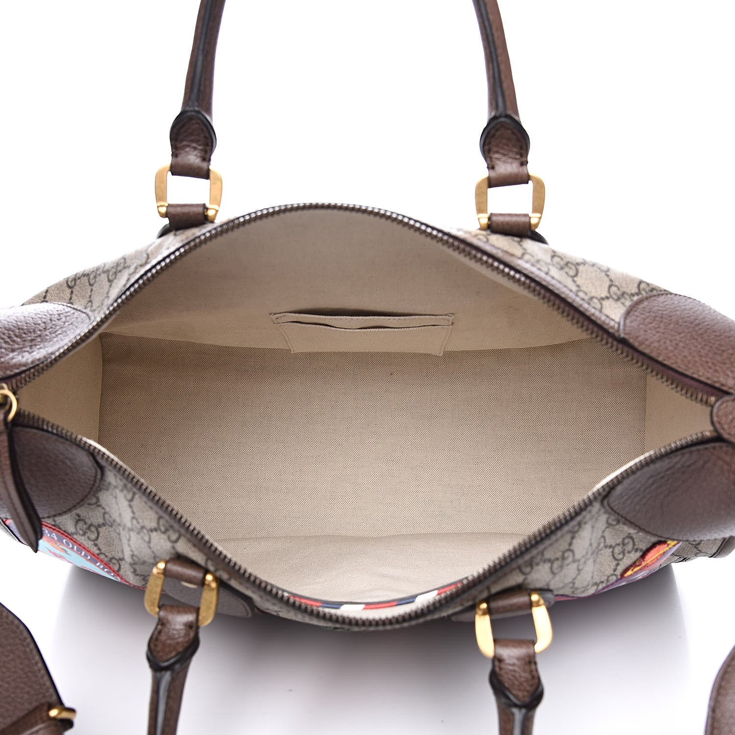 Gucci Soft GG Supreme Monogram Courrier Medium Duffle Bag Beige New Acero Multicolor 5 of 13