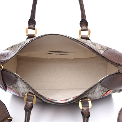 Gucci Soft GG Supreme Monogram Courrier Medium Duffle Bag Beige New Acero Multicolor 5 of 13