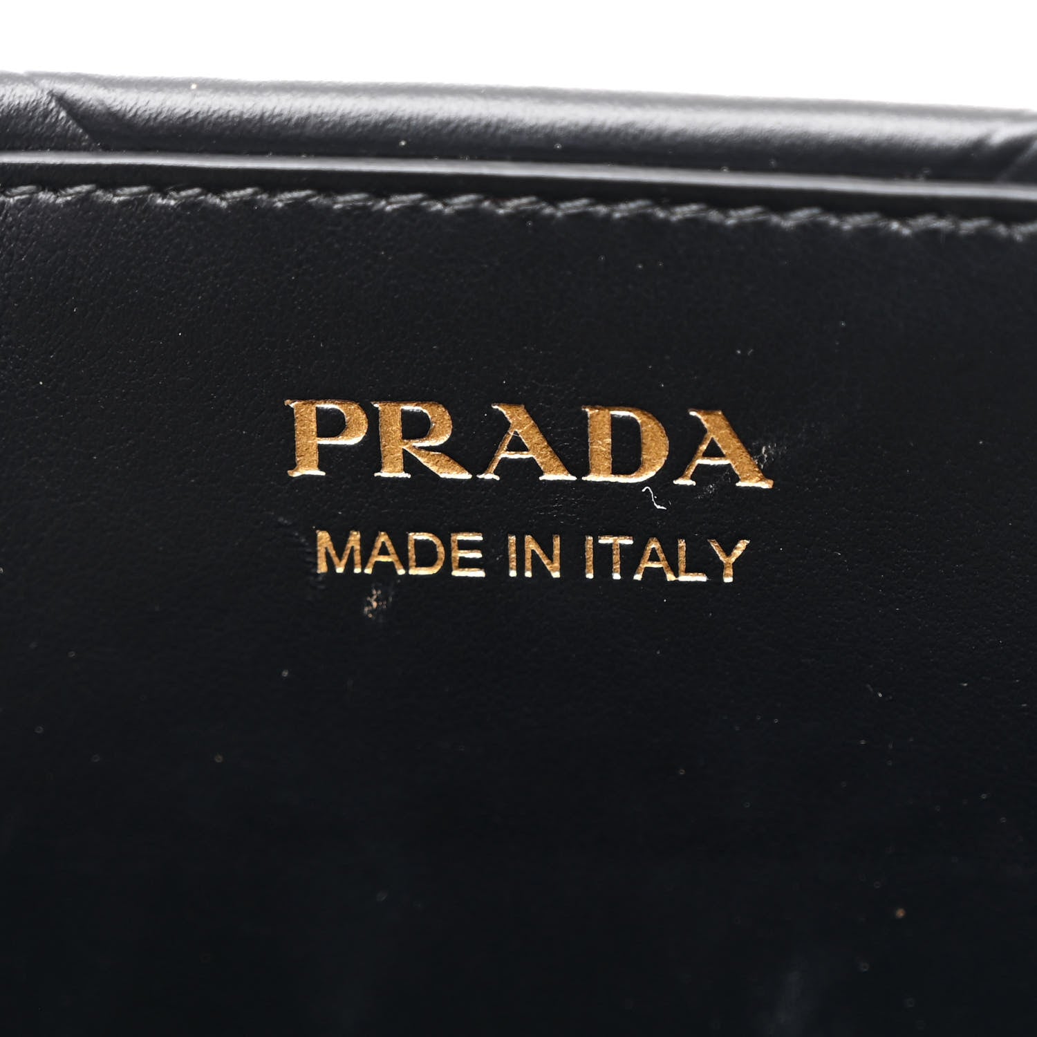 Prada Soft Calfskin Triangolo Symbole Embossed Mini Tote Black 6 of 10