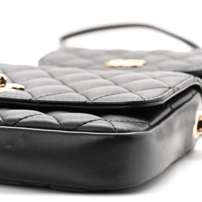 Chanel Lambskin Quilted Side Packs Black 21 of 21