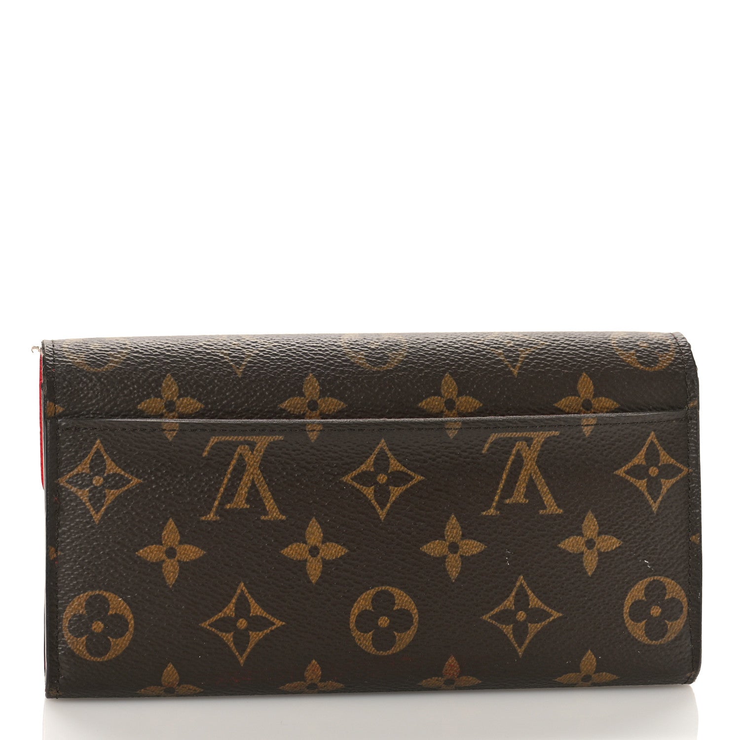 Louis Vuitton Monogram Sarah Wallet NM Coquelicot 3 of 13