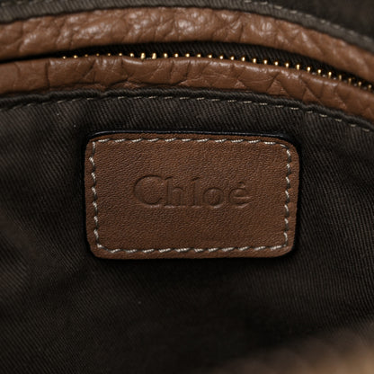 Chloe Calfskin Medium Marcie Satchel Barbour Khaki 5 of 14