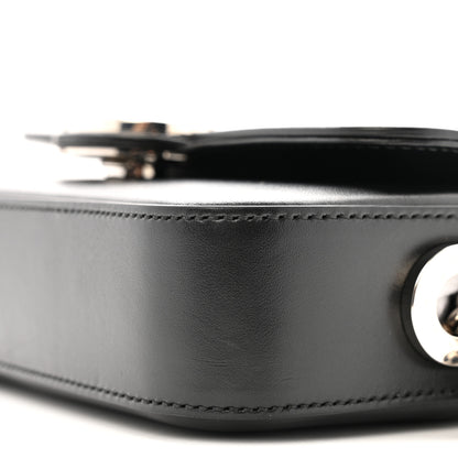 Gucci Senna Calfskin Petite GG Top Handle Shoulder Bag Black 10 of 13