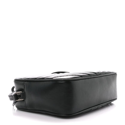 Saint Laurent Calfskin Matelasse Monogram Lou Camera Bag Black 4 of 12
