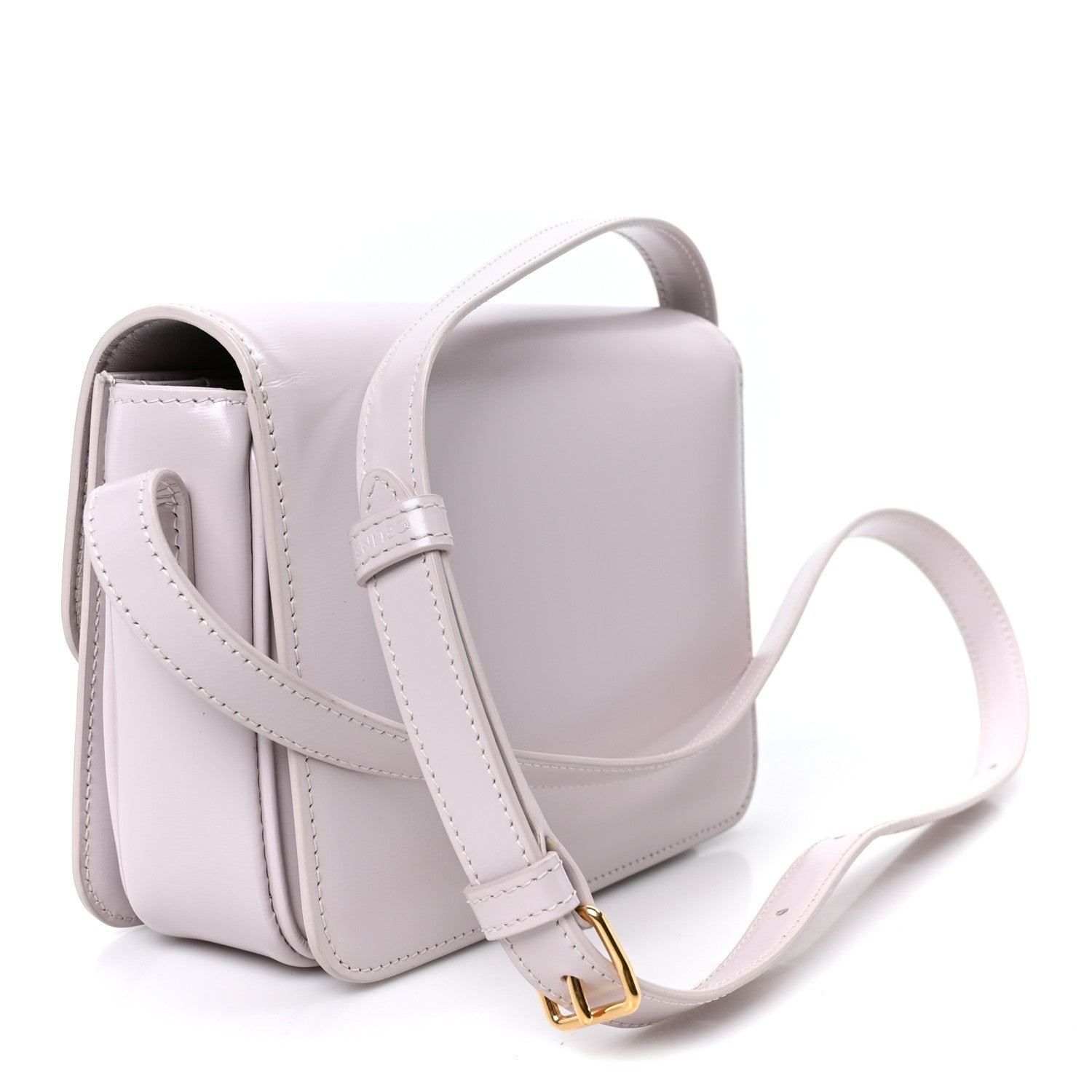 Celine Shiny Calfskin Teen Cuir Triomphe Poudre 2 of 10