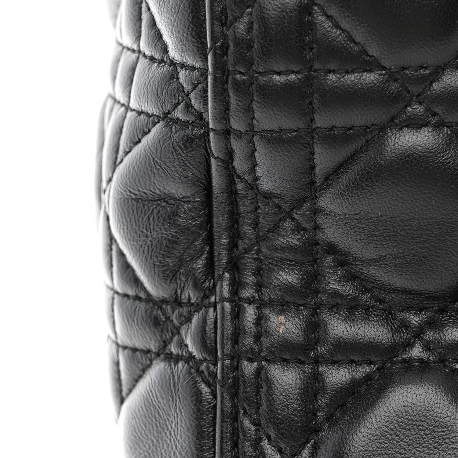 Christian Dior Lambskin Cannage Large Lady Dior Black 11 of 13