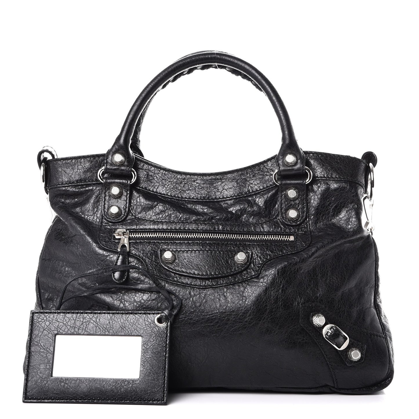 Agneau Giant 12 Silver Hardware Town Black