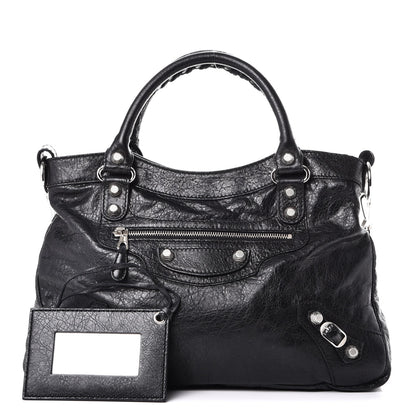 Balenciaga Agneau Giant 12 Silver Hardware Town Black 1 of 8