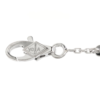 Van Cleef & Arpels 18K White Gold Diamond Sweet Alhambra Bracelet 5 of 6