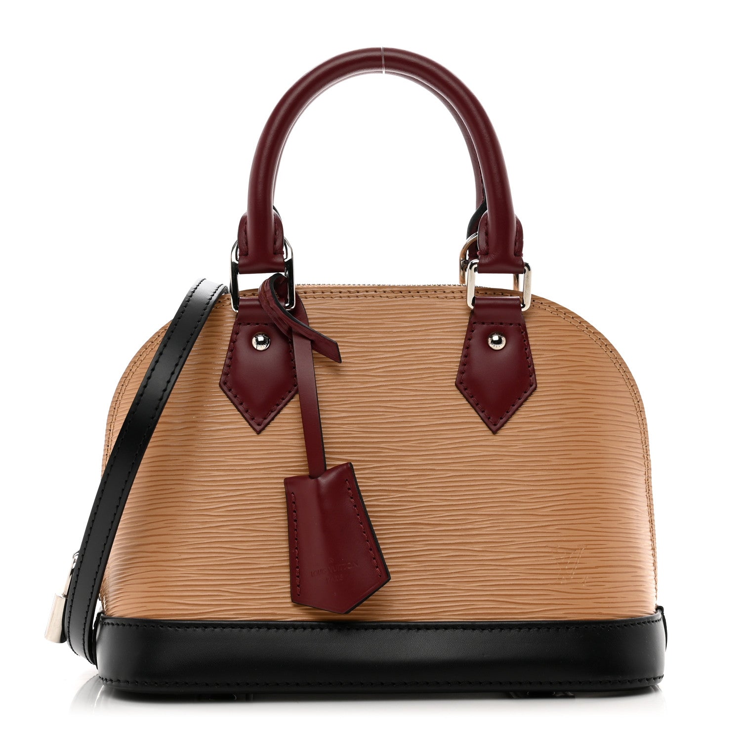 Louis Vuitton Epi Tri-Color Alma BB Vanilla Fuchsia Black 1 of 9