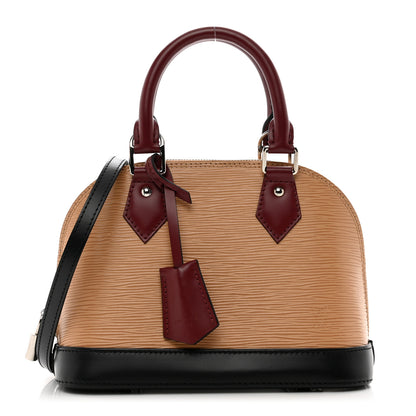 Louis Vuitton Epi Tri-Color Alma BB Vanilla Fuchsia Black 1 of 9