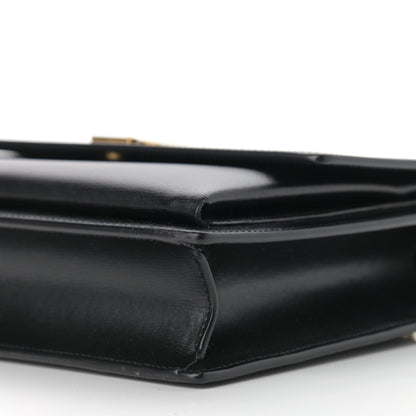 Saint Laurent Smooth Calfskin Medium Monogram Sunset Satchel Black 11 of 11