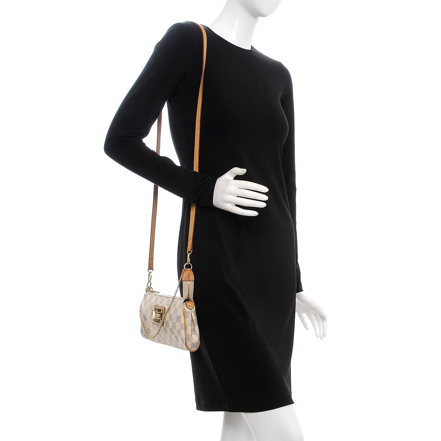 Louis Vuitton Damier Azur Eva Clutch 2 of 13