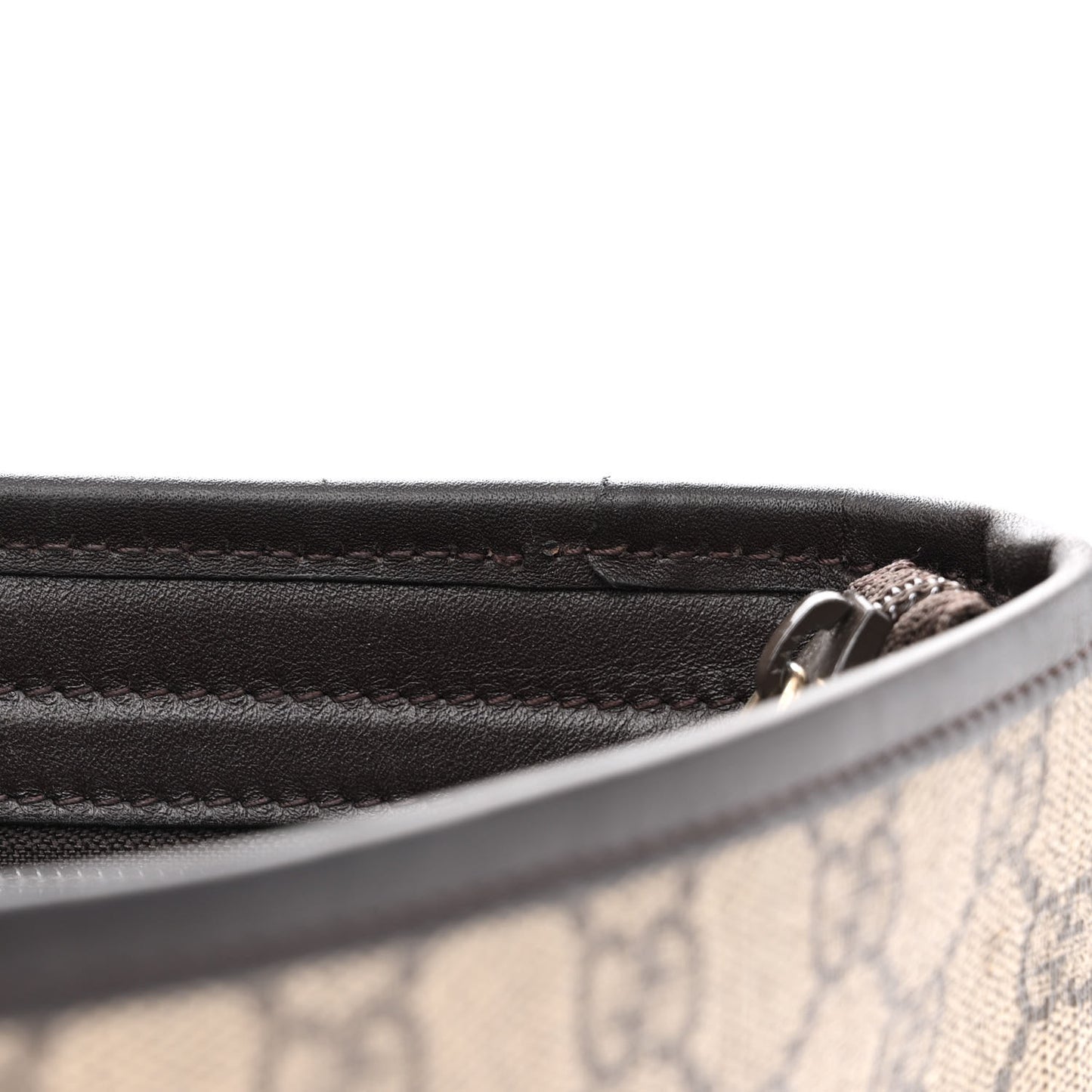 GG Plus Monogram Medium Flat Messenger Bag Dark Brown