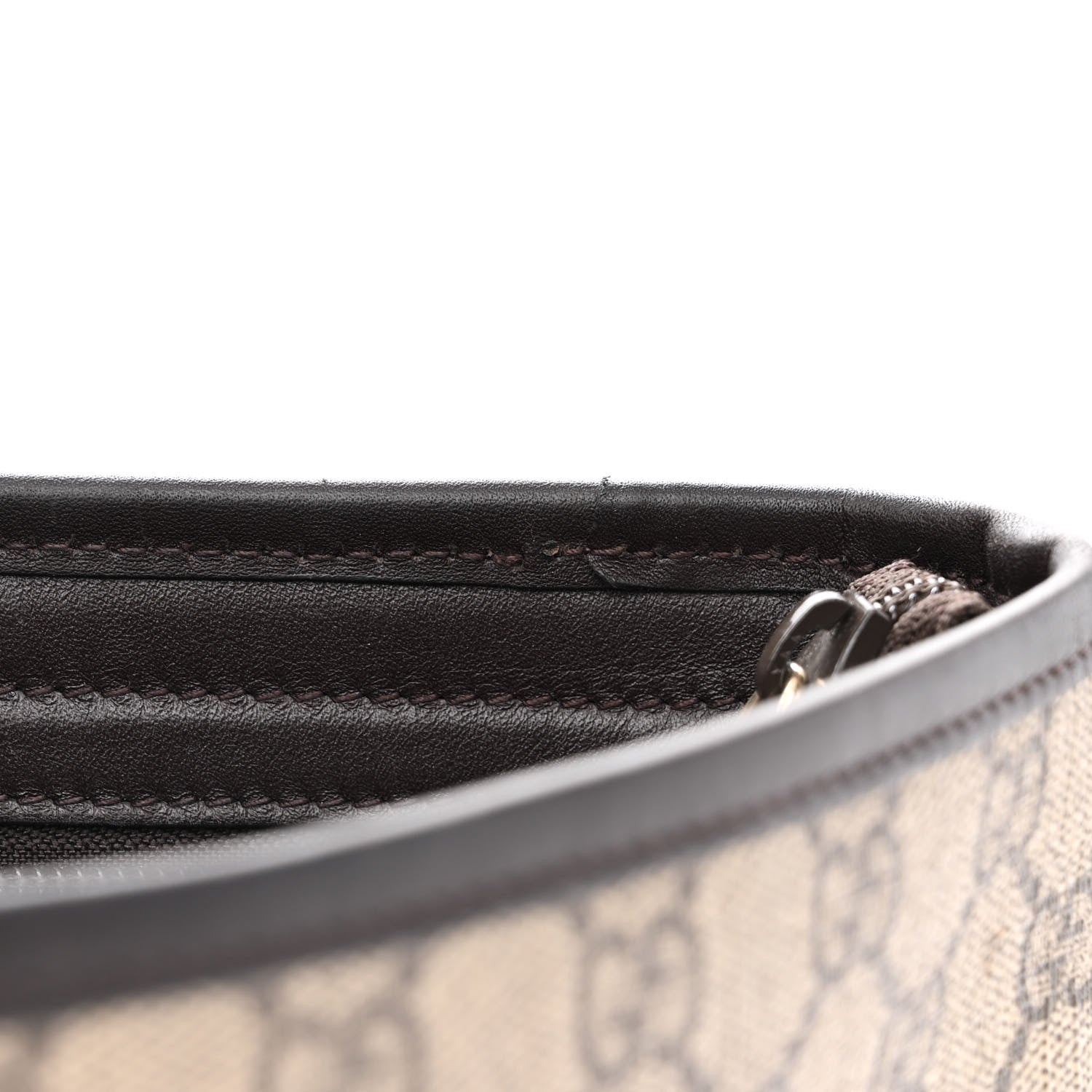 Gucci GG Plus Monogram Medium Flat Messenger Bag Dark Brown 12 of 14