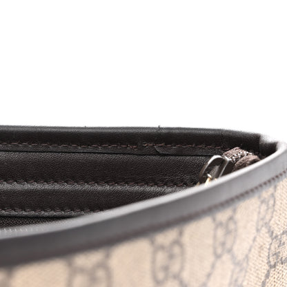 Gucci GG Plus Monogram Medium Flat Messenger Bag Dark Brown 12 of 14