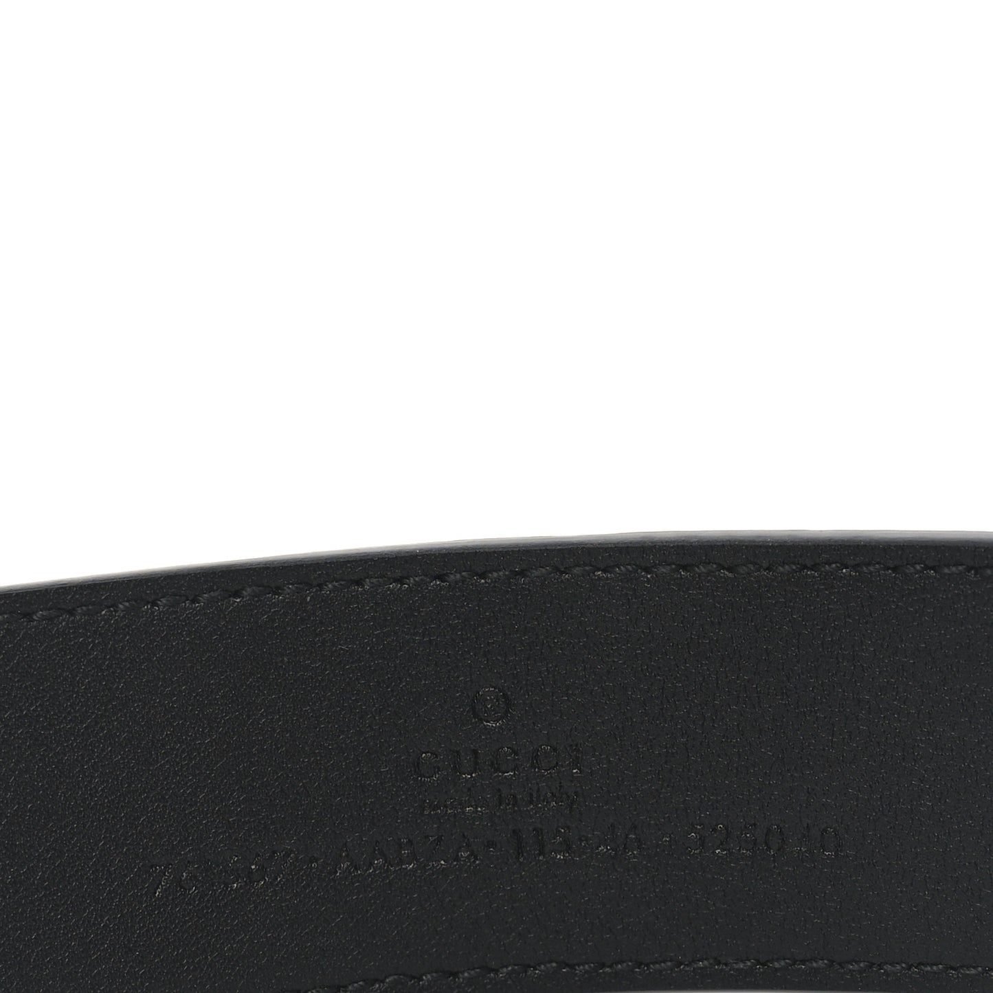Piuma Calfskin Jumbo GG Embossed 35mm Belt 115 46 Black
