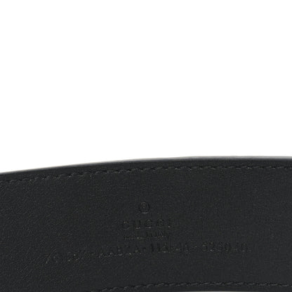 Gucci Piuma Calfskin Jumbo GG Embossed 35mm Belt 115 46 Black 5 of 5