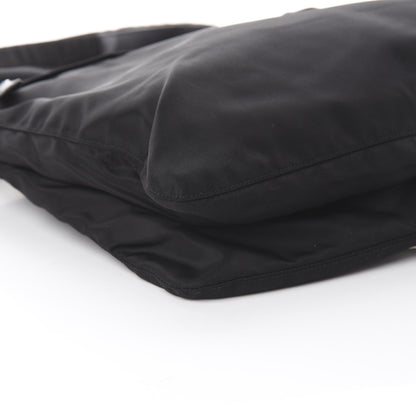 Prada Nylon Flat Messenger Bag Black 6 of 9