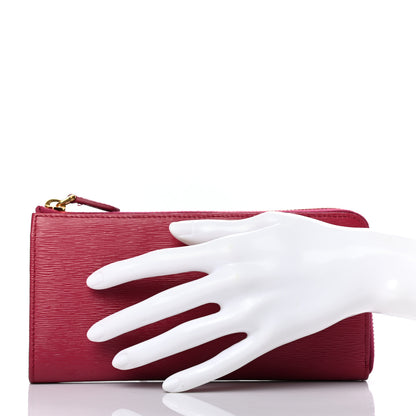 Prada Vitello Move Half Zip Wallet Ibisco 2 of 6