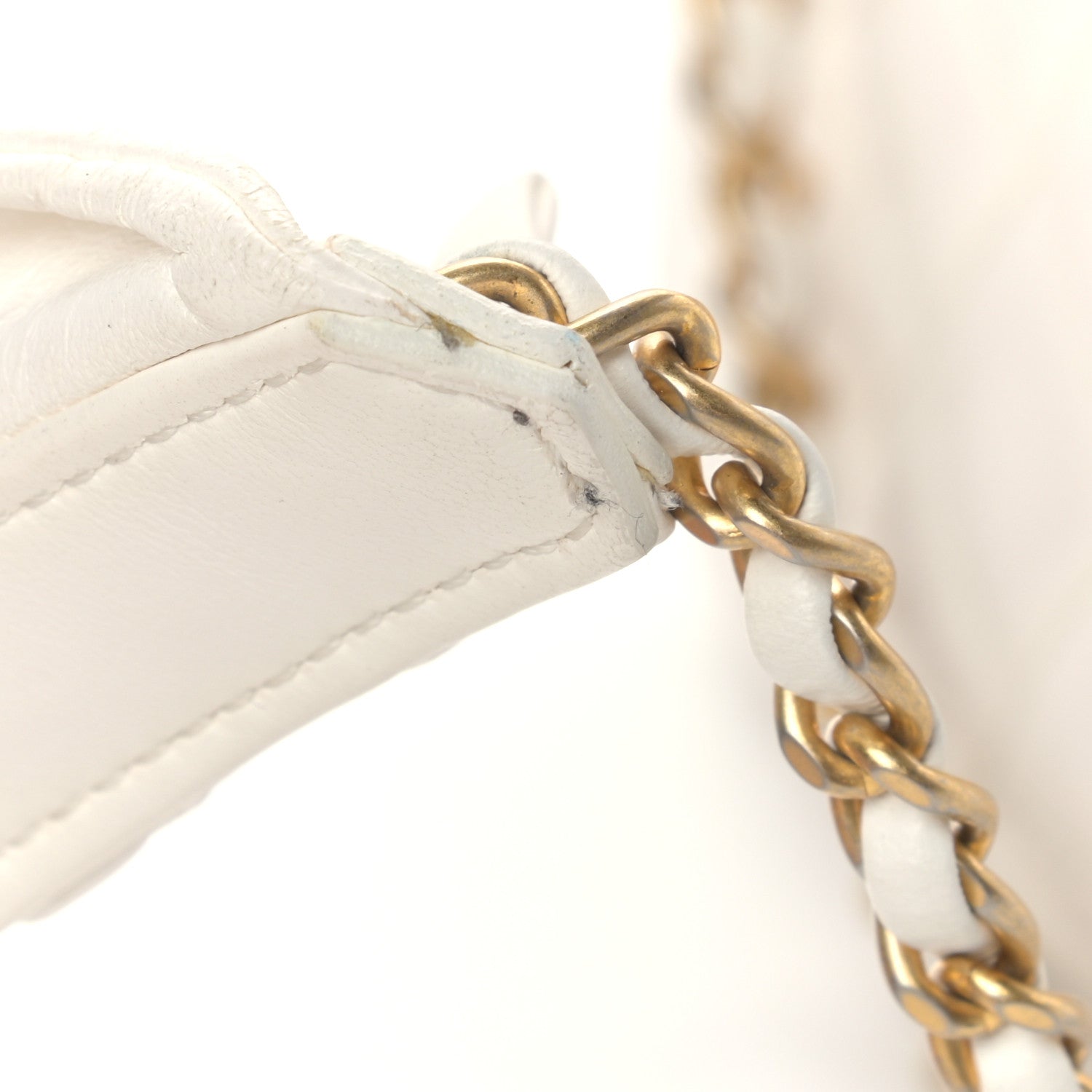 Chanel Lambskin Quilted Mini Romance Square Flap White 16 of 19