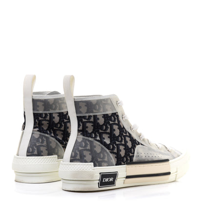 Christian Dior Technical Canvas Oblique Pixel Mens B23 High Top Sneakers 42 White 4 of 9