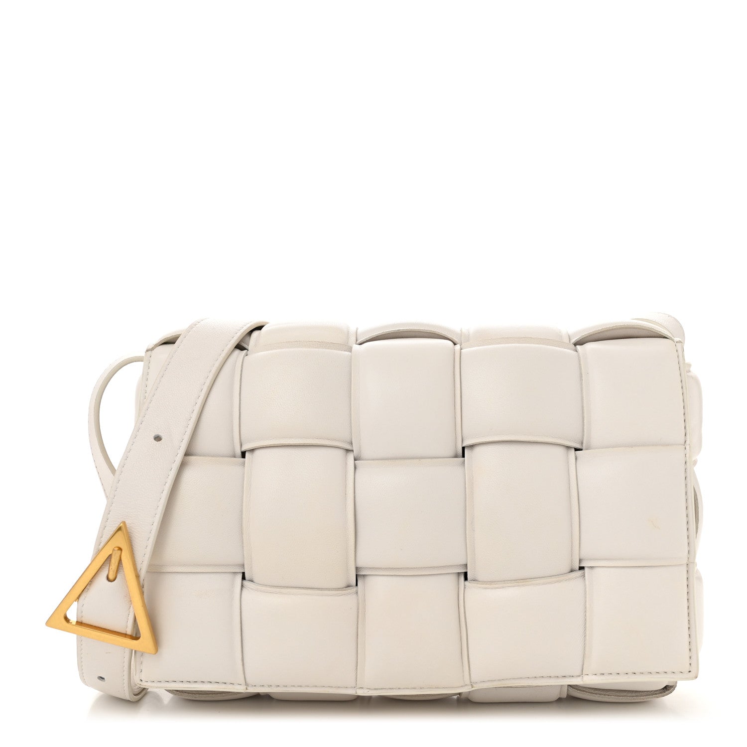 Bottega Veneta Nappa Maxi Intreccio Padded Cassette Crossbody Bag Chalk 1 of 10